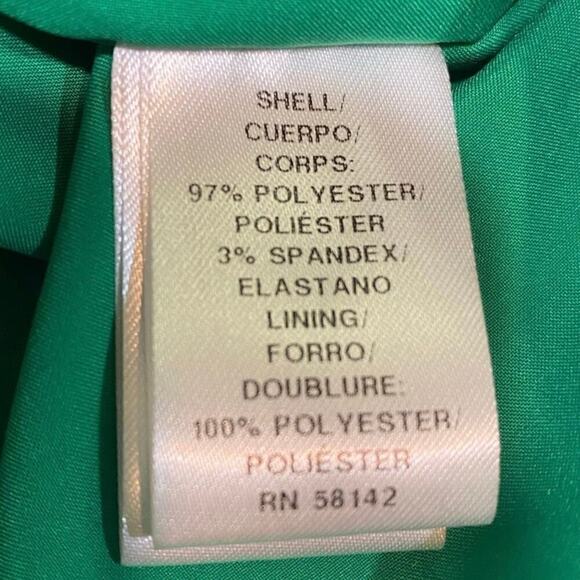 Maggy London Floral Printed Flutter Sleeve Dress Ruched Side Front Skirt Sz 16W - Picture 11 of 11